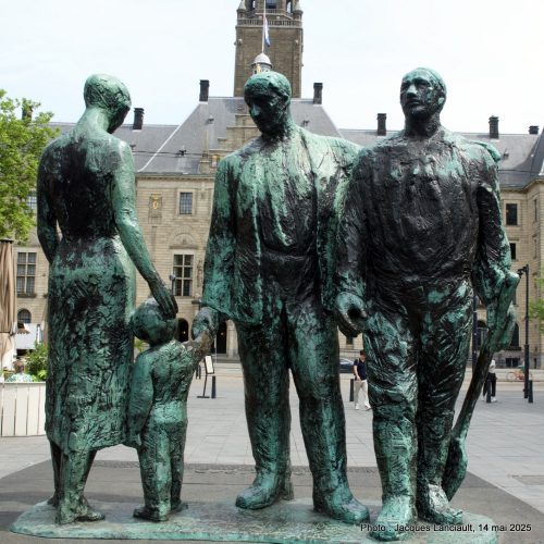 Mémorial aux morts de 1940-1945, Stadhuisplein, Rotterdam, Pays-Bas