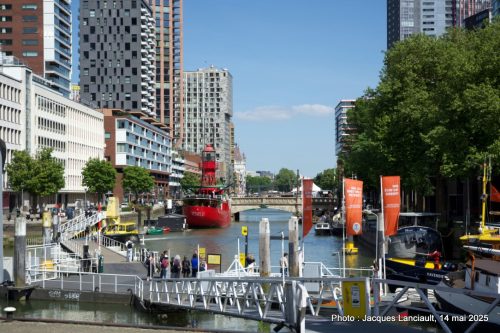 Bassin portuaire de Leuvehaven, Musée maritime du port, Rotterdam, Pays-Bas