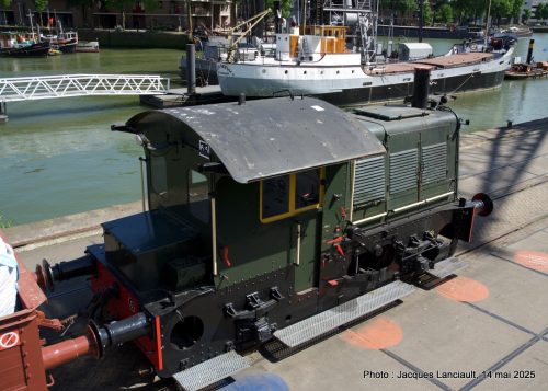 Train, Musée maritime du port, Rotterdam, Pays-Bas
