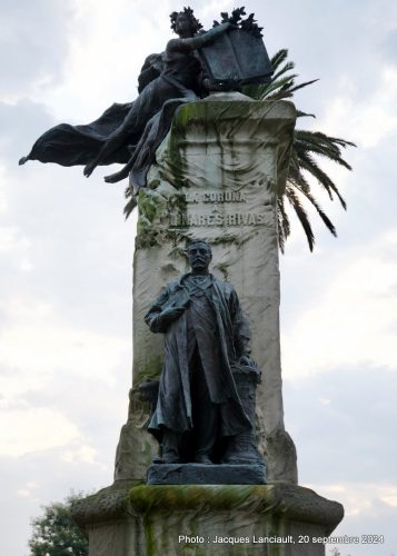 Monument à Aureliano Linares Rivas, La Coruña, Galice, Espagne