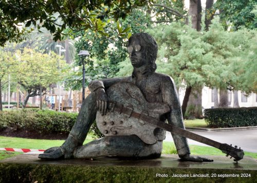 Statue John Lennon, La Coruña, Galice, Espagne