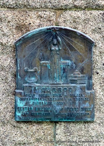 Monument à Manuel Curros Enríquez, La Coruña, Galice, Espagne