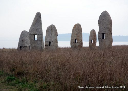 Los Menhires, parc sculptural de la Torre de Hércules, La Coruña, Espagne