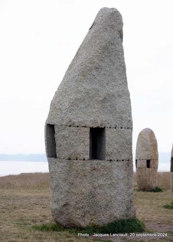Los Menhires, parc sculptural de la Torre de Hércules, La Coruña, Espagne