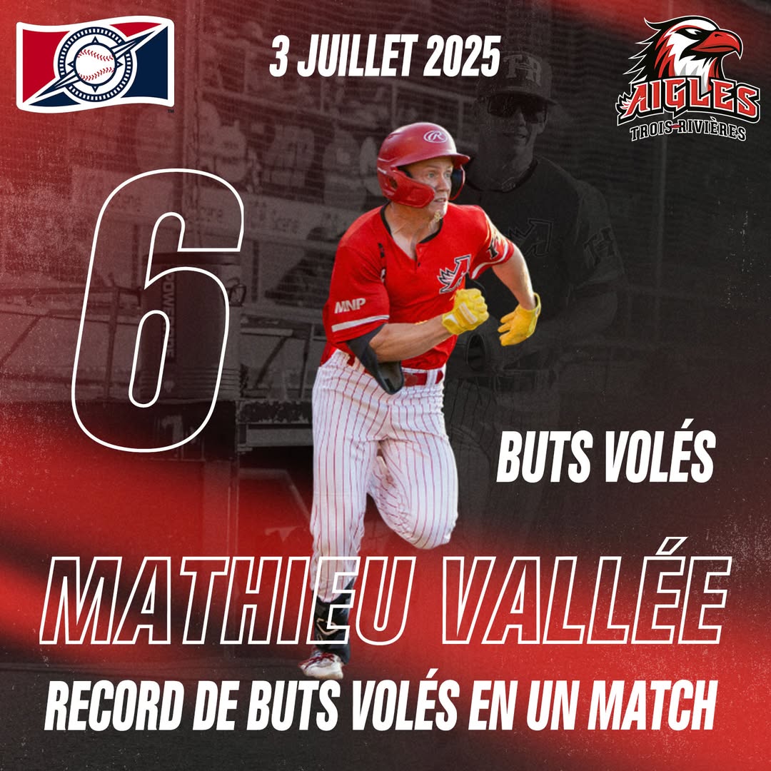 Prestation record du baseballeur québécois Mathieu Vallée… qui vole six buts dans un match!