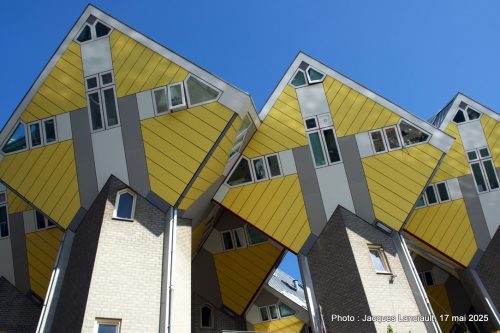 Maisons-cubes, quartier Oude Haven, Rotterdam, Pays-Bas