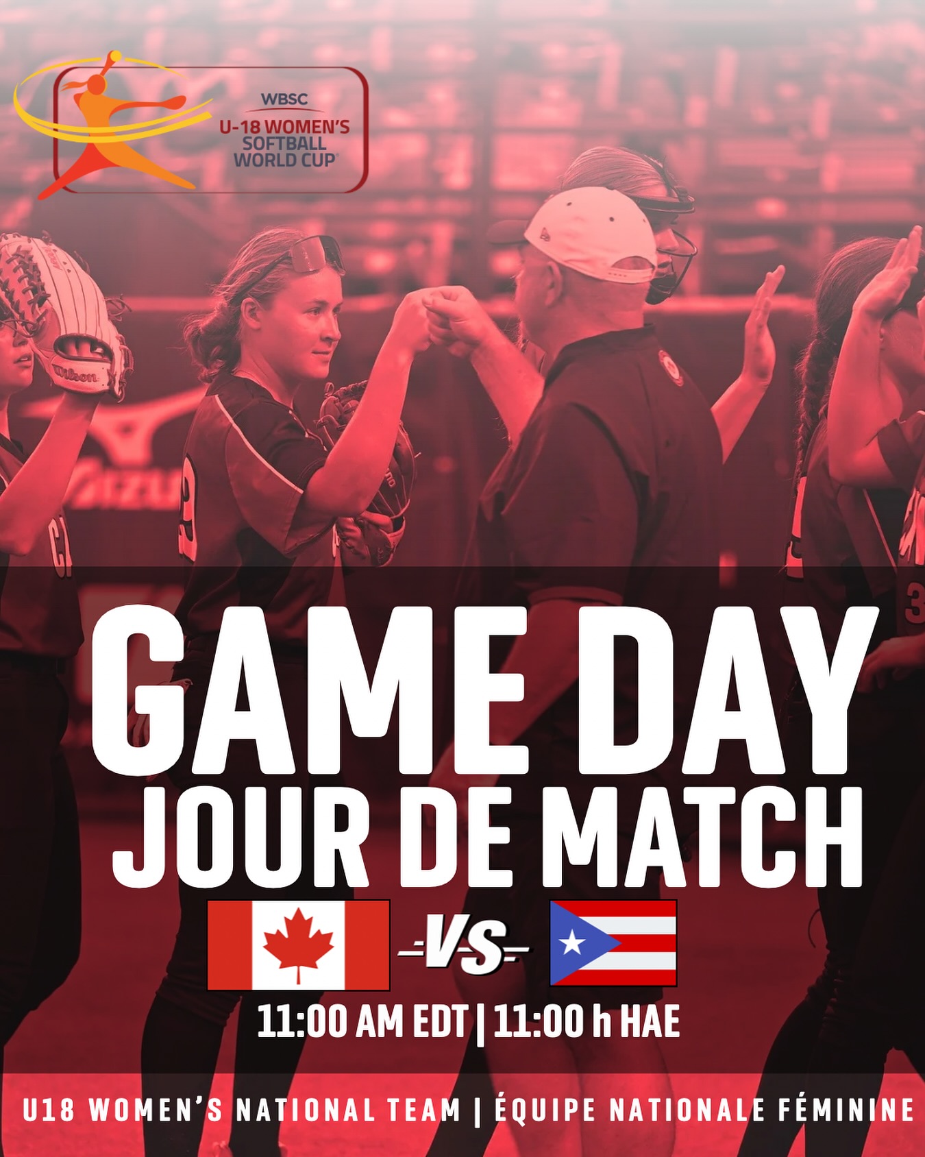Raphaëlle Bouchard, équipe nationale de softball du Canada 18 ans et moins