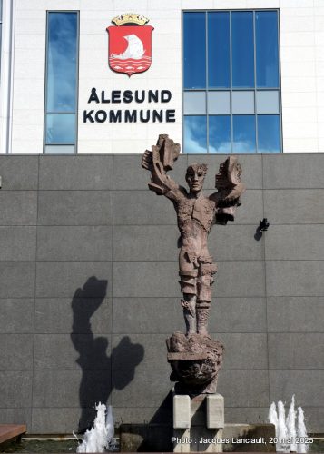 Statue d’Oberon, Ålesund, Norvège