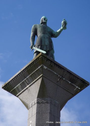 Colonne Olaf Tryggvason, Torvet, Trondheim, Norvège