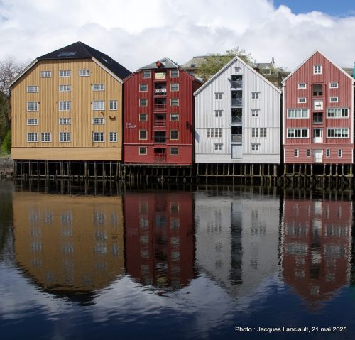 Maisons colorées, Trondheim, Norvège
