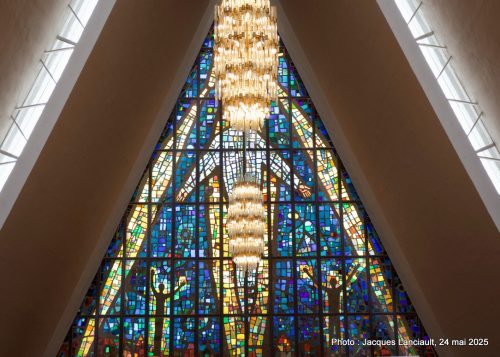 Vitrail, cathédrale arctique, Tromsø, Norvège