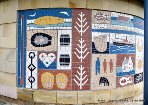 Mosaïque, Lerwick, îles Shetland, Écosse, Royaume-Uni