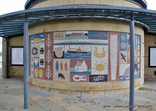 Mosaïque, Lerwick, îles Shetland, Écosse, Royaume-Uni