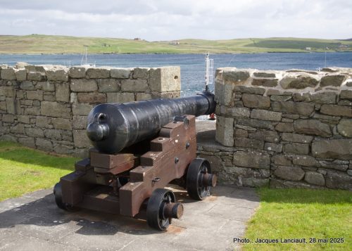 Canon, Fort Charlotte, Lerwick, îles Shetland, Écosse, Royaume-Uni