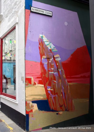 Murales, Lerwick, îles Shetland, Écosse, Royaume-Uni