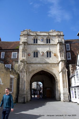 Christ Church Gate, cathédrale de Canterbury, Angleterre, Royaume-Uni