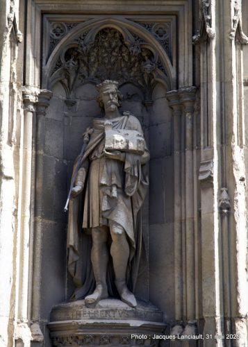 Ethelbert et Bertha, cathédrale de Canterbury, Angleterre, Royaume-Uni