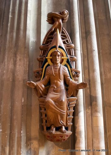 Christ accueillant, cathédrale de Canterbury, Angleterre, Royaume-Uni