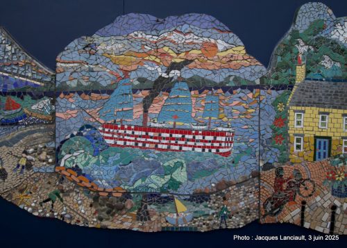The South Queensferry Mosaic Mural, South Queensferry, Écosse, Royaume-Uni
