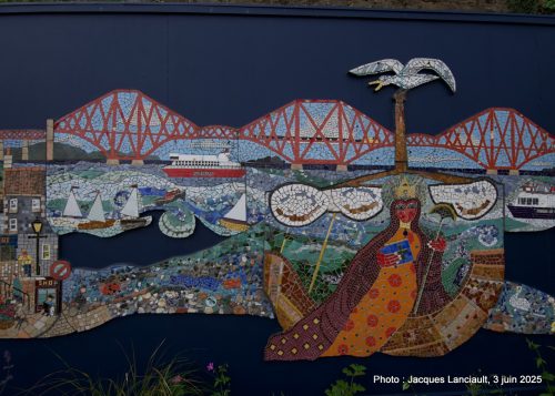 The South Queensferry Mosaic Mural, South Queensferry, Écosse, Royaume-Uni