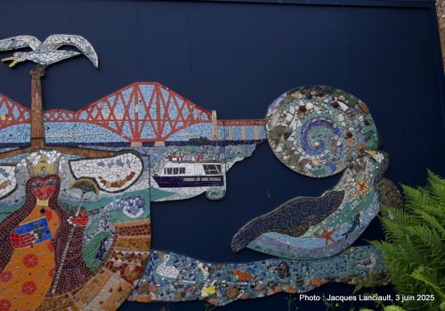 The South Queensferry Mosaic Mural, South Queensferry, Écosse, Royaume-Uni