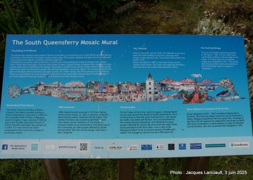 The South Queensferry Mosaic Mural, South Queensferry, Écosse, Royaume-Uni
