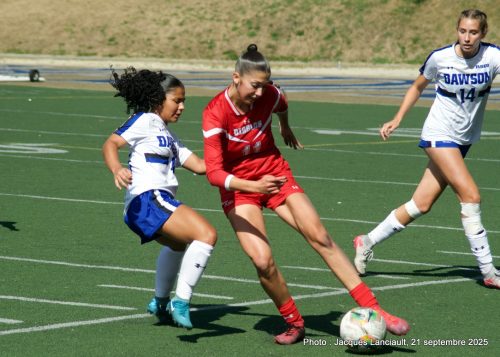 Cégep de Trois-Rivières c. Collège Dawson, soccer féminin, 21 septembre 2025