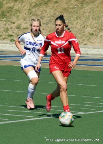 Cégep de Trois-Rivières c. Collège Dawson, soccer féminin, 21 septembre 2025