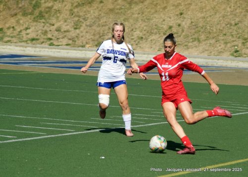 Cégep de Trois-Rivières c. Collège Dawson, soccer féminin, 21 septembre 2025