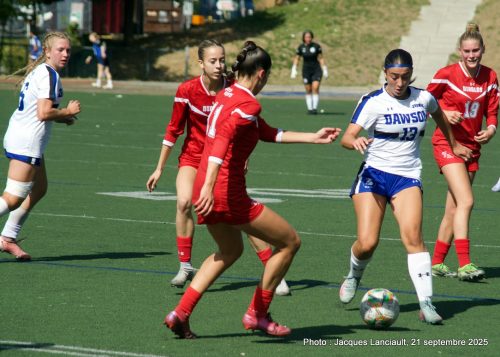 Cégep de Trois-Rivières c. Collège Dawson, soccer féminin, 21 septembre 2025