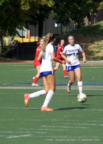 Cégep de Trois-Rivières c. Collège Dawson, soccer féminin, 21 septembre 2025