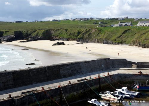 Plage, Port of Ness, île de Lewis, Hébrides Extérieures, Écosse, Royaume-Uni