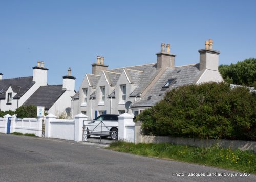 Maisons, Port of Ness, île de Lewis, Hébrides Extérieures, Écosse, Royaume-Uni