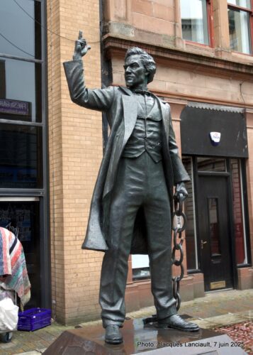 Monument Frederick Douglass, Belfast, Irlande du Nord, Royaume-Uni