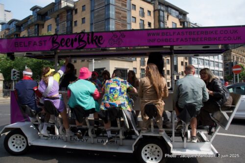 Vélo festif, Belfast, Irlande du Nord, Royaume-Uni