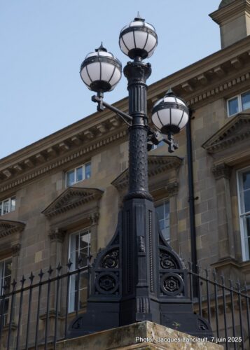 Lampadaire, Custom House, Belfast, Irlande du Nord, Royaume-Uni