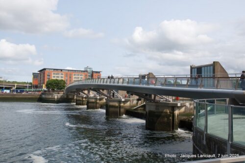 Lagan Weir, Donegall Quay, Belfast, Irlande du Nord, Royaume-Uni