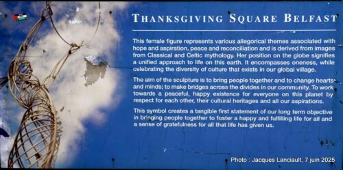 Beacon of Hope, Thanksgiving Square, Belfast, Irlande du Nord, Royaume-Uni