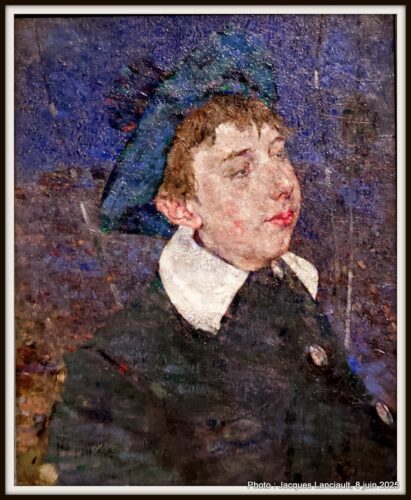 Garçon au chapeau vert, Kelvingrove Art Gallery and Museum, Glasgow, Écosse, Royaume-Uni
