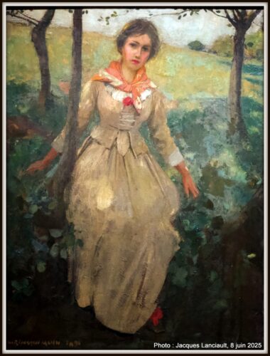 Une jeune femme, Kelvingrove Art Gallery and Museum, Glasgow, Écosse, Royaume-Uni
