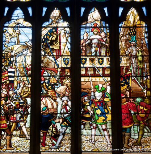 Vitrail, Stone Hall, Maison Dieu, Douvres, Angleterre, Royaume-Uni