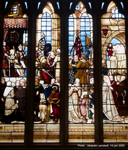 Vitrail, Stone Hall, Maison Dieu, Douvres, Angleterre, Royaume-Uni