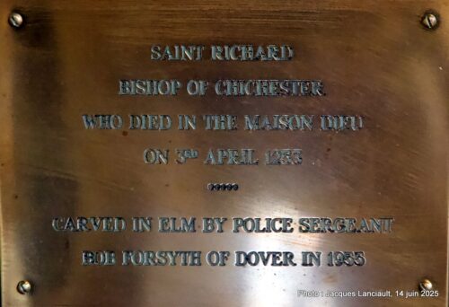 Saint Richard, Stone Hall, Maison Dieu, Douvres, Angleterre, Royaume-Uni