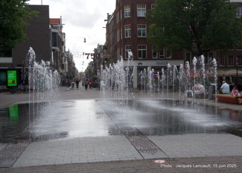 Fontaine de Haarlemmerplein, Amsterdam, Pays-Bas