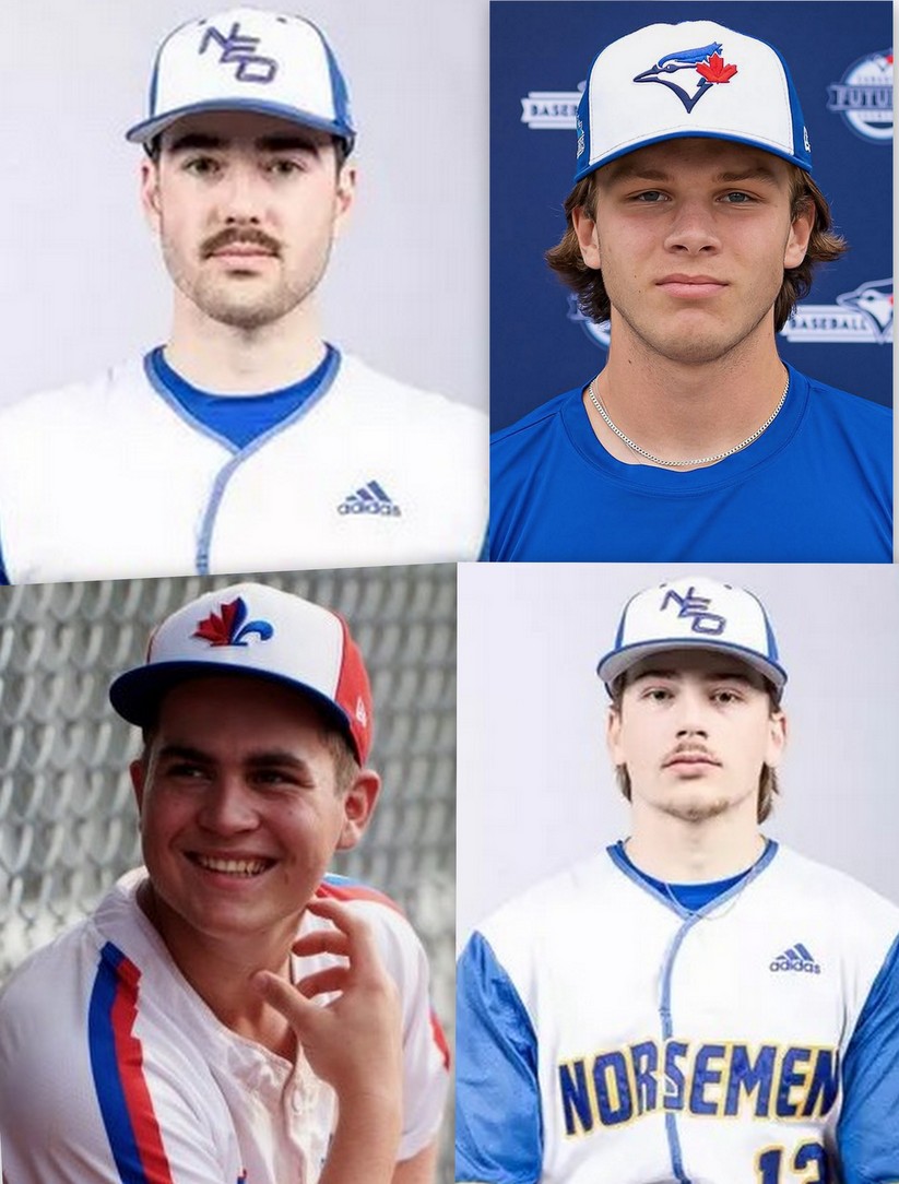 Éliott Marin, Justin Anctil, Félix Gosselin et Alexis Descarreaux