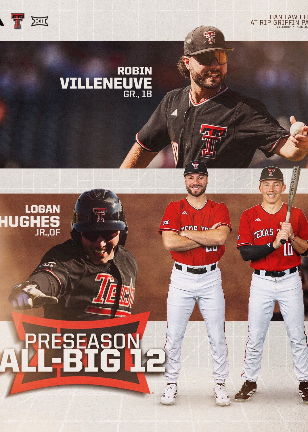 Robin Villeneuve, Université Texas Tech, NCAA DI