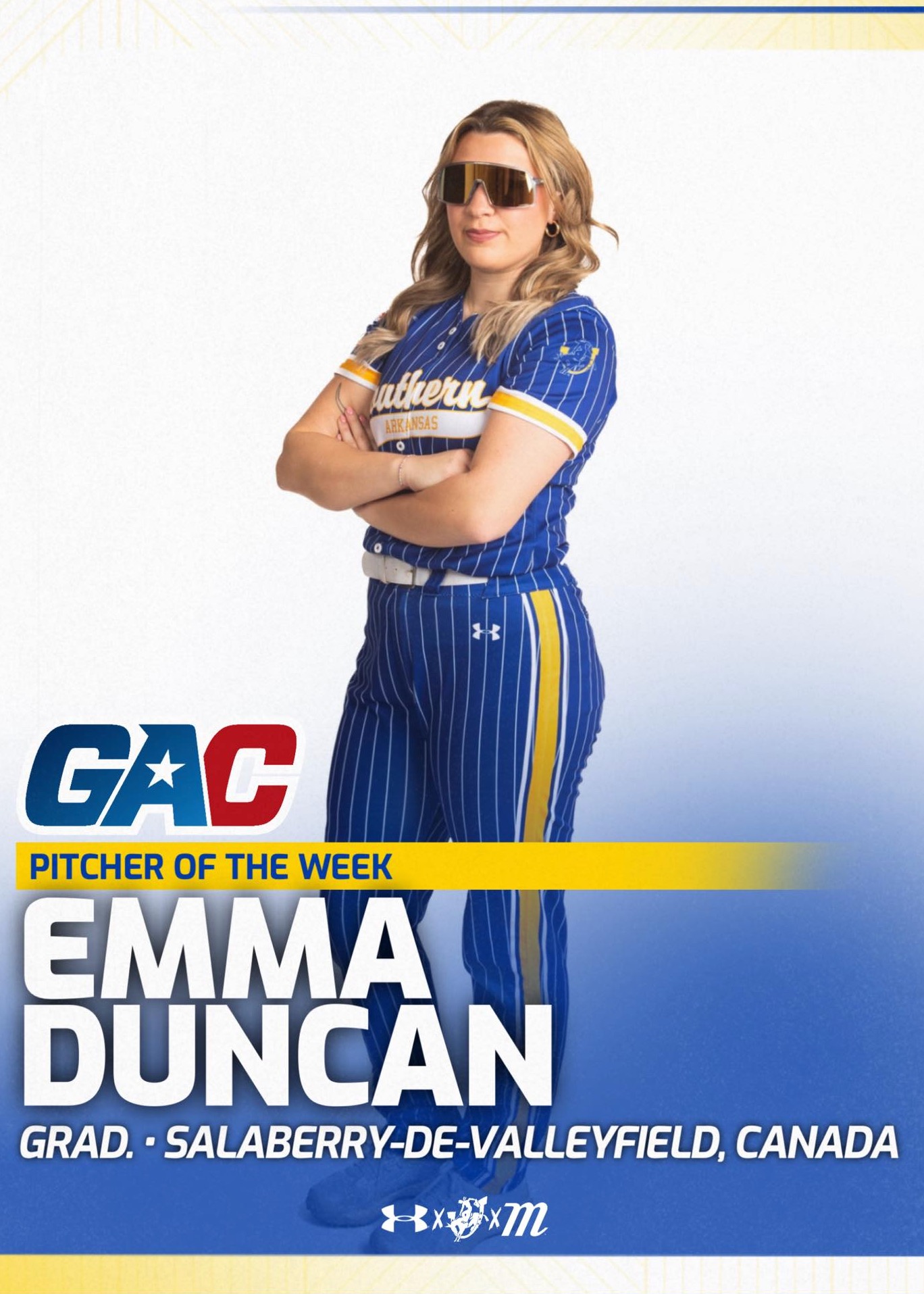 « Lanceuse de la semaine » de la Conférence Great American de la NCAA : Emma Duncan