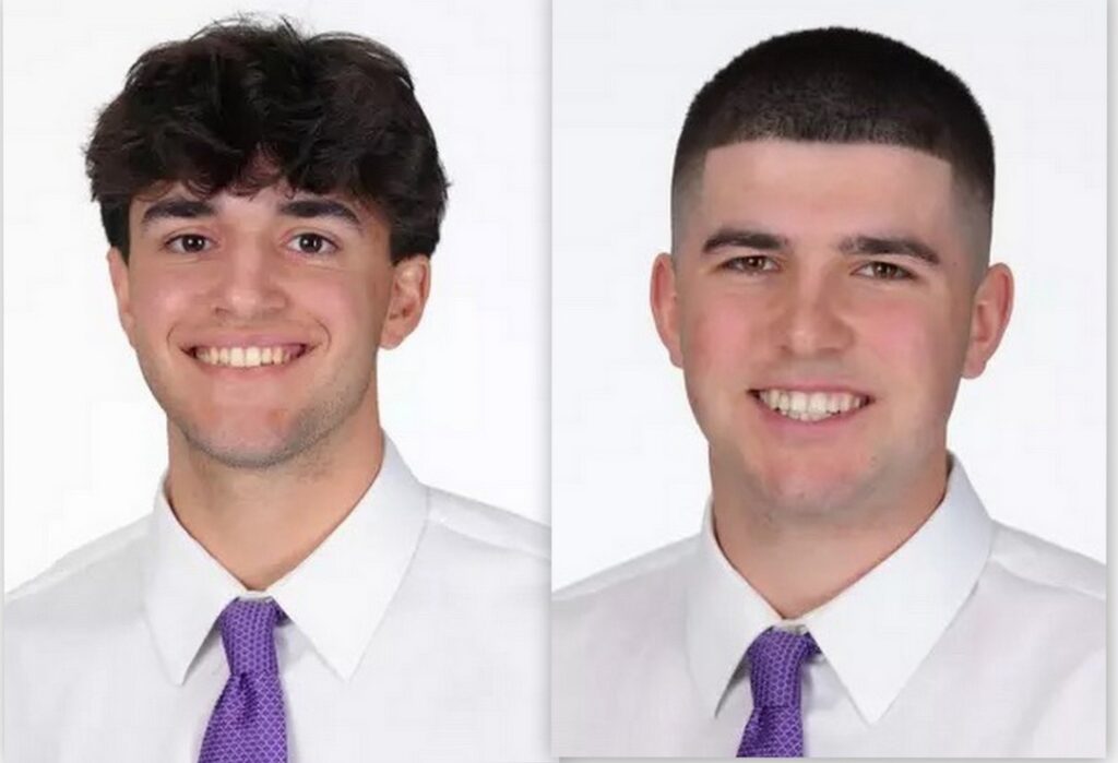 Wiliam Labonté et Léo Côté, University of Portland, NCAA DI