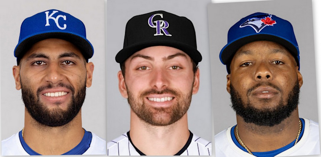 Abraham Toro-Hernandez, Édouard Julien et Vladimir Guerrero jr