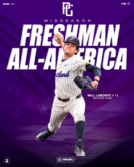 William Labonté, University of Portland, NCAA DI
